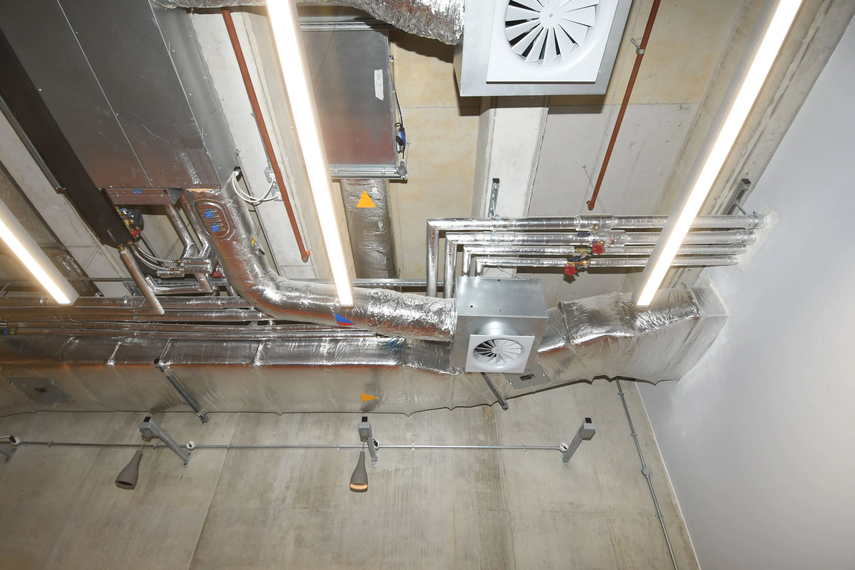 Industrial view of ceiling